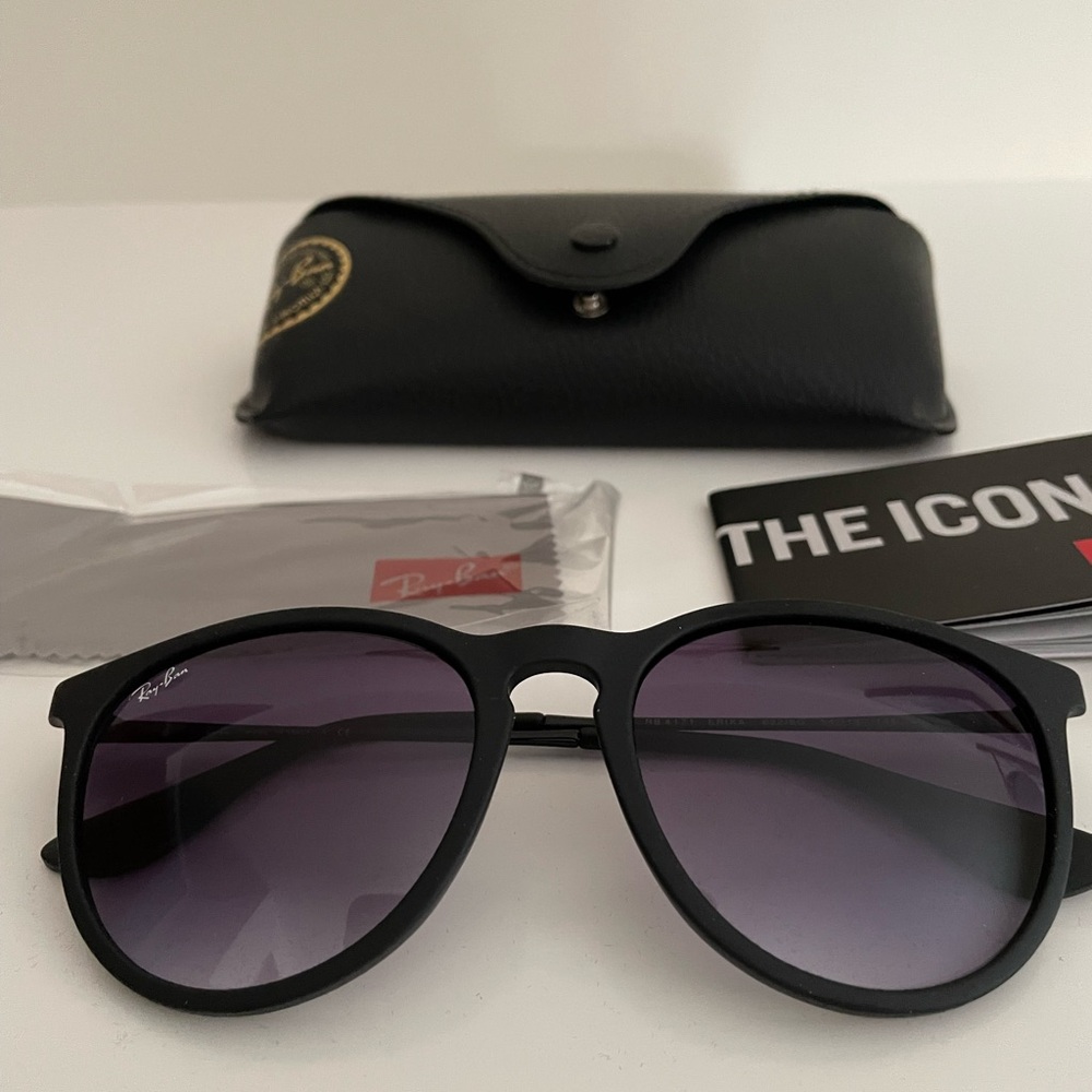 RayBan Sunglasses, NEW with case, cleansing cloth.RB 4171, Style Name is ERIKA - Picture 3 of 12